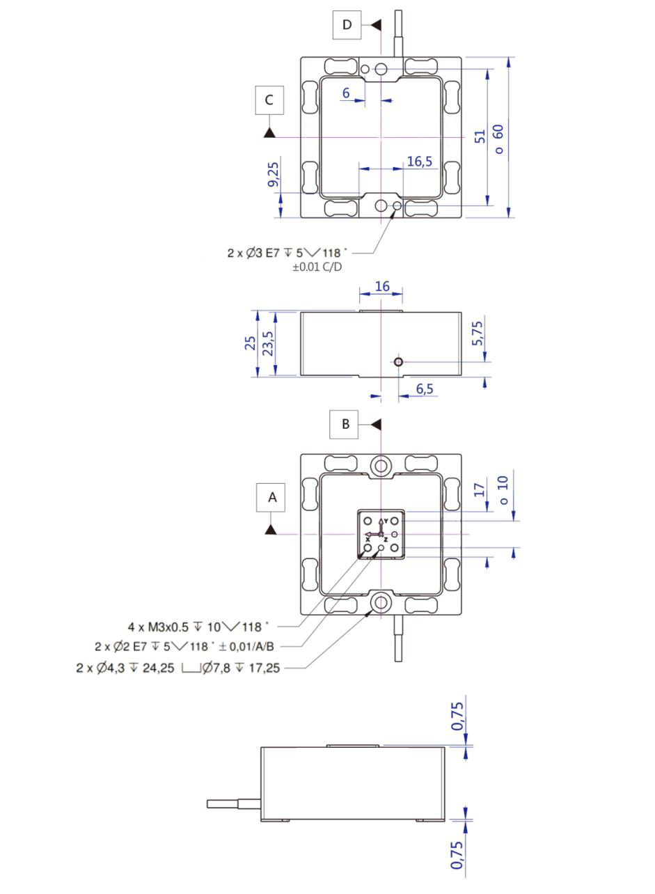 3KD60三分量力傳感器