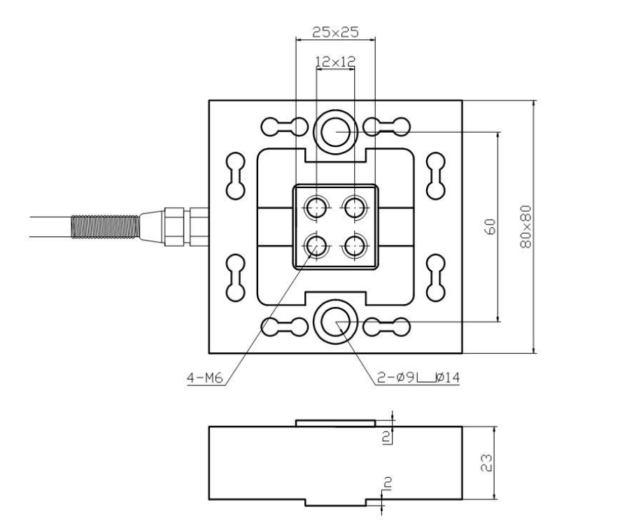 3KD80三分量力傳感器