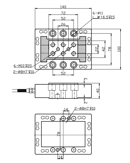 3KM140三分量力传感