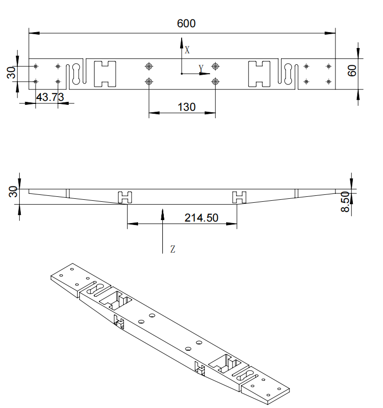 3KM600三分量力傳感器