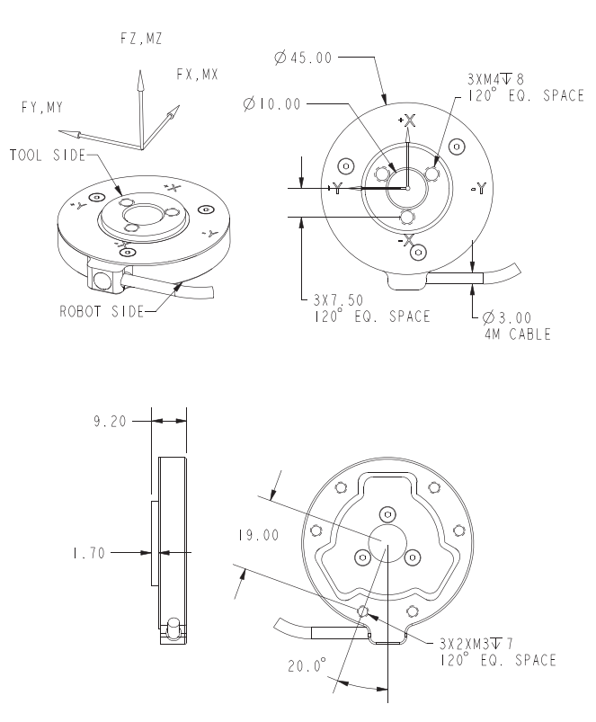 6KA45六分量力傳感器