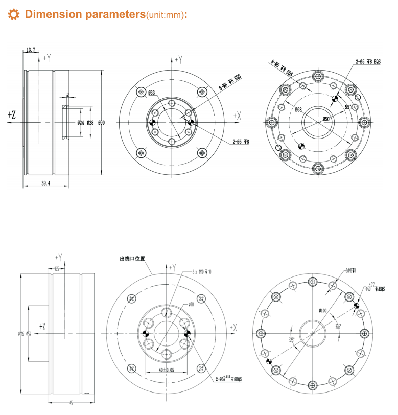 6KA116六分量力传感器