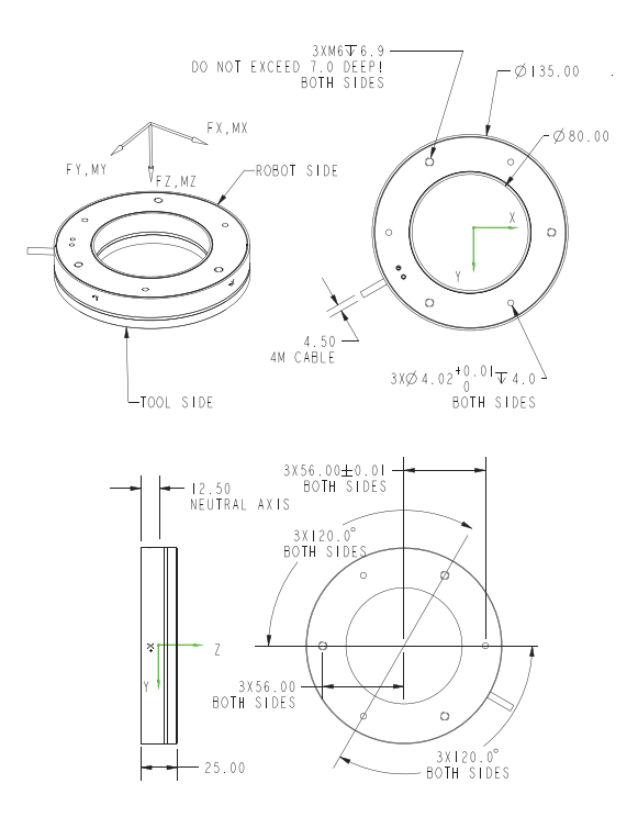 6KA135六分量力傳感器