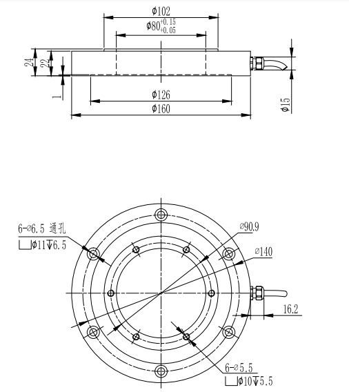 LPS160-CF轮辐式力传感器