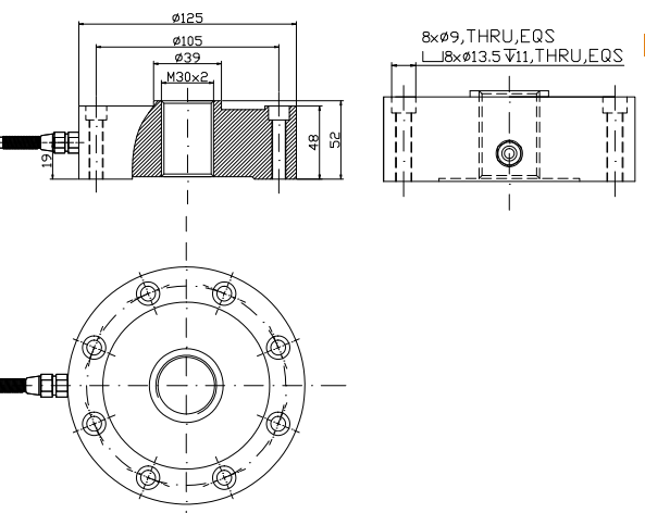 LPS125-CT高温轮辐式力传感器