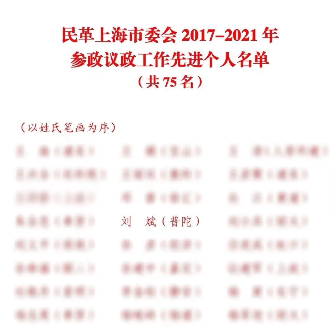 表彰!刘斌律师受颁“民革上海市委会2017-2021年参政议政工作先进个人”荣誉 表彰!刘斌律师受颁“民革上海市委会2017-2021年参政议政工作先进个人”荣誉