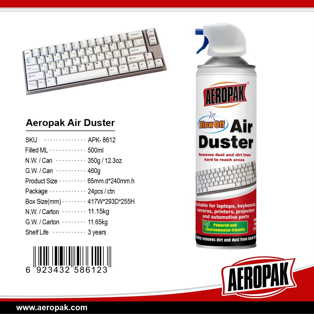 Aeropak Air Duster-Economical & Flammable & Environmental formula