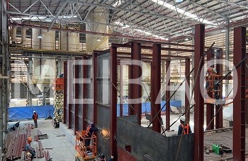 建设中的节能型生物质热风炉