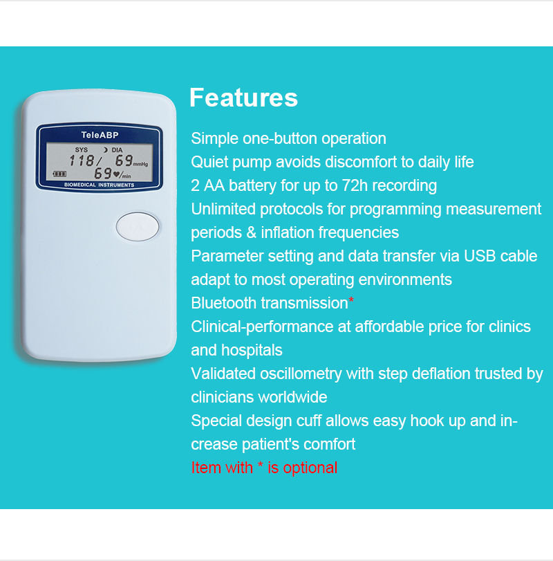 Ambulatory Blood Pressure System - TeleABP