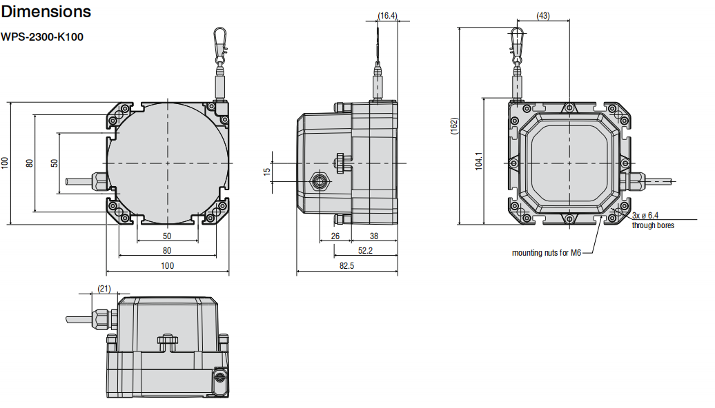 WPS-K100系列 拉線位移傳感器