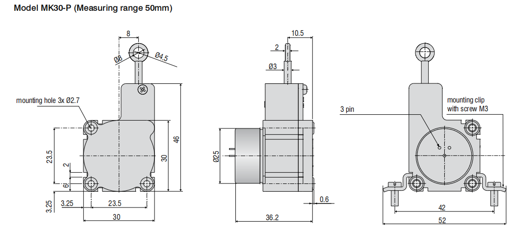 WPS-MK30系列 拉线位移传感器