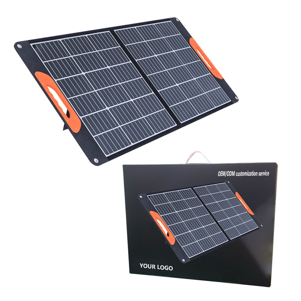 100W太陽能摺疊板（塑膠把手）