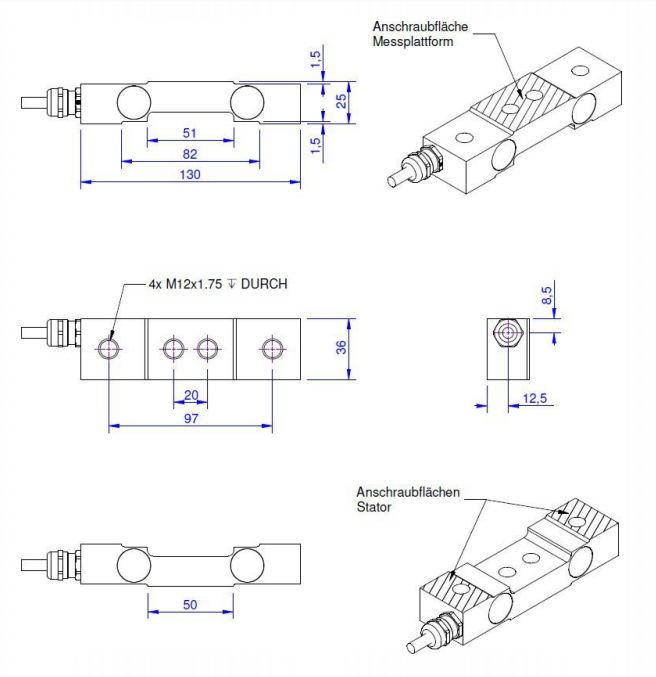 KS180系列軸承座式力傳感器