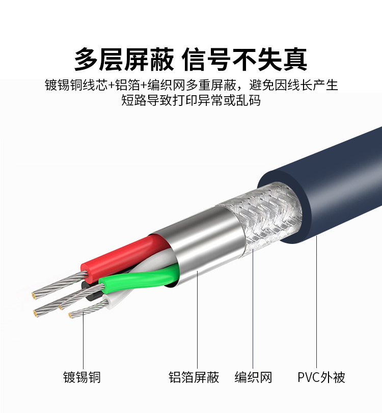 【Z163】晶华USB转9针数据线USB转串口1.2米