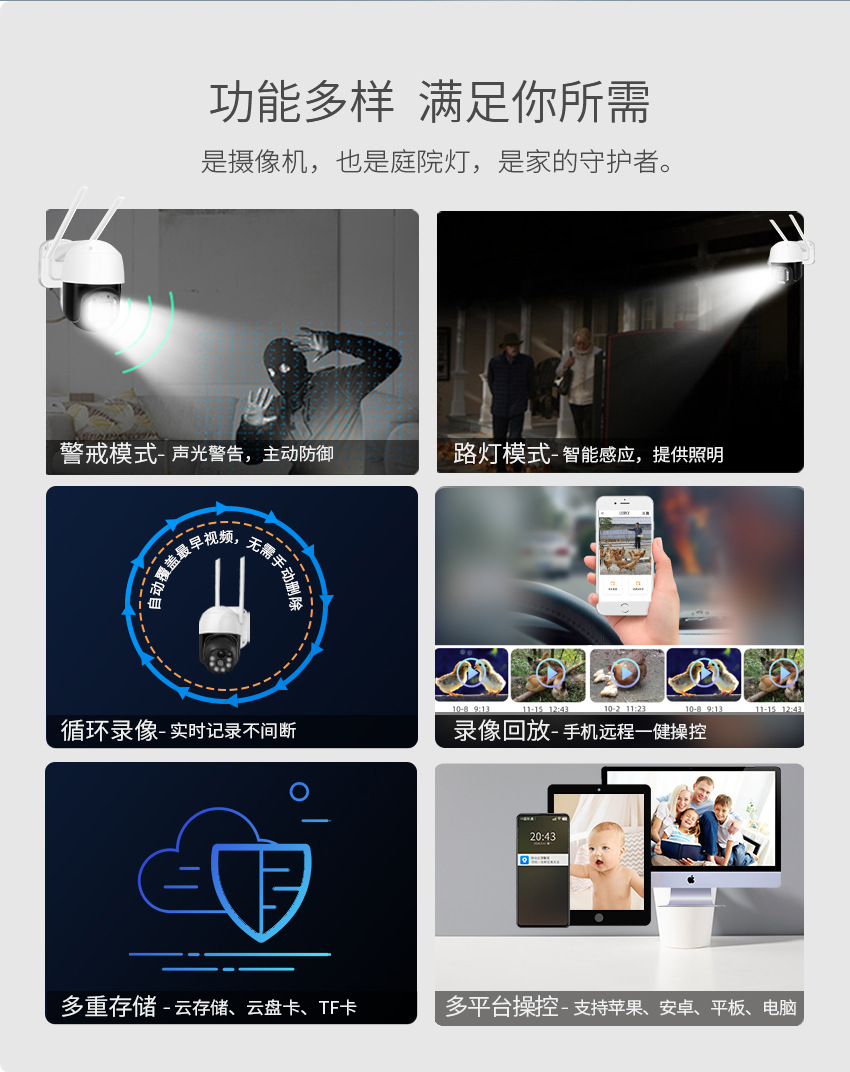 4G太阳能低功耗高清监控球机