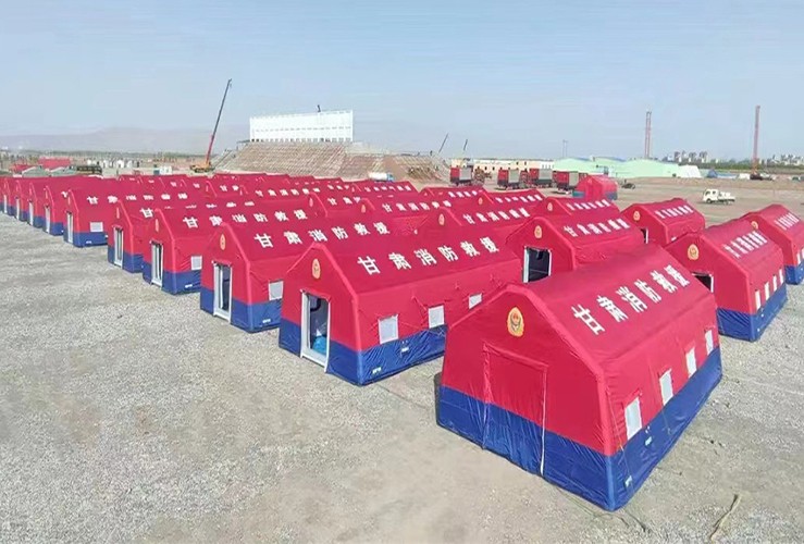 甘肃消防救援营地帐篷案例