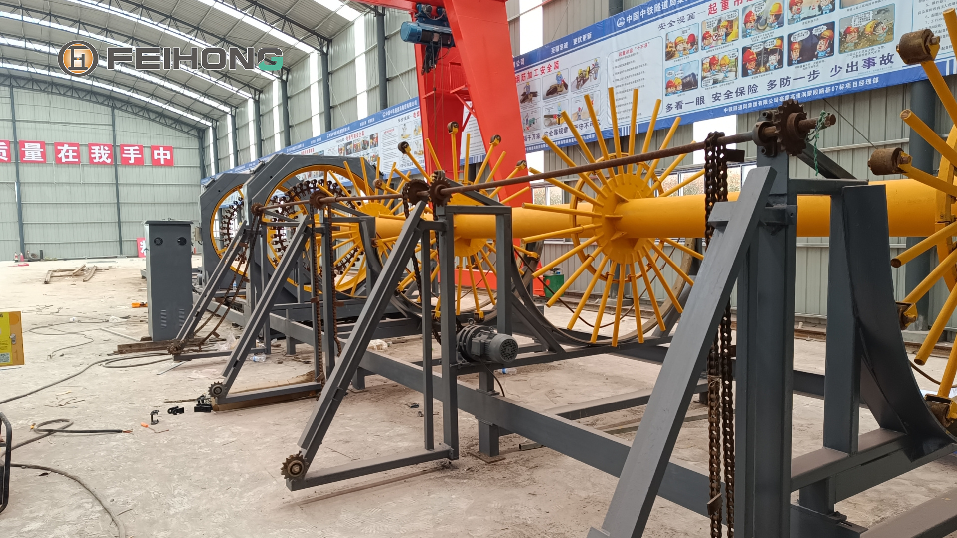 飛宏智能鋼筋籠滾焊機設備助力國內高鐵項目建設