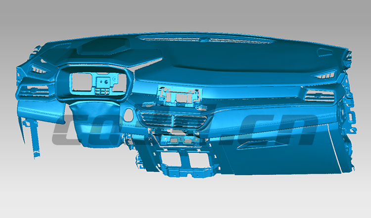 Three-dimensional inspection of automobile instrument panel