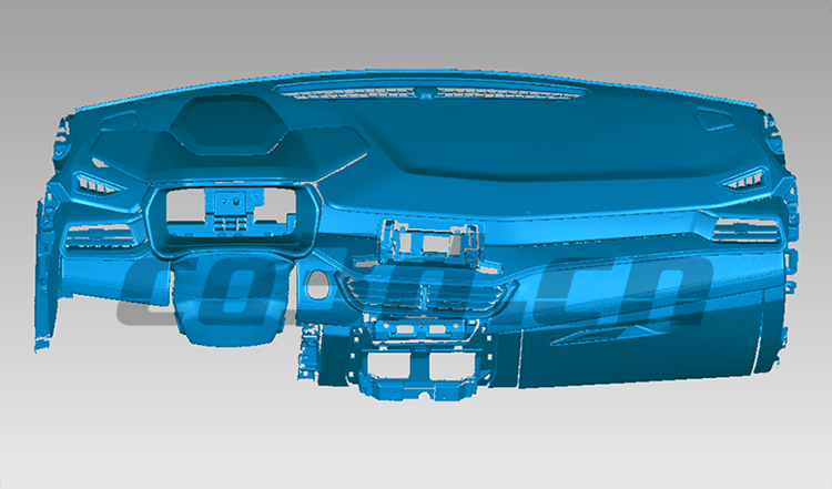 Three-dimensional inspection of automobile instrument panel