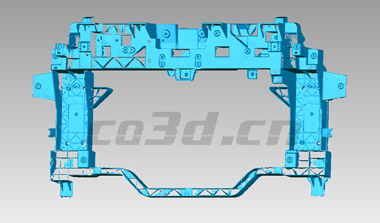 Three-dimensional inspection of automobile front end assembly