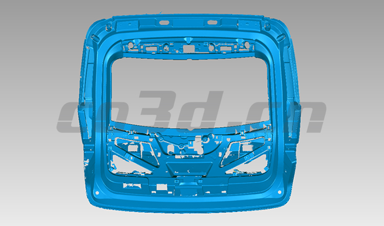 Three-dimensional inspection of automobile tailgate