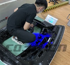 Three-dimensional inspection of automobile tailgate