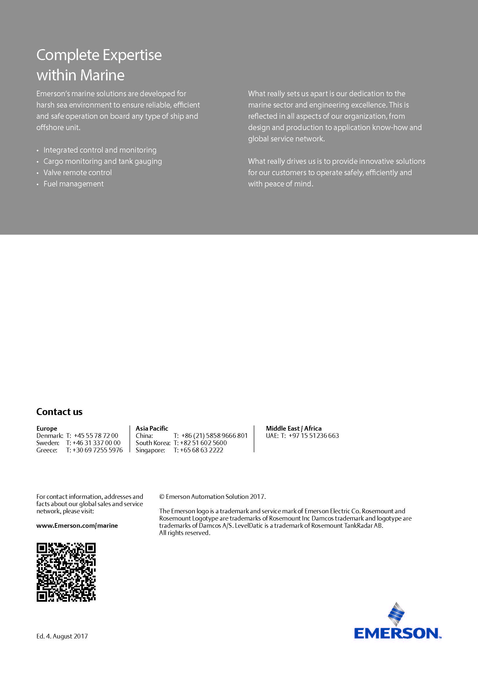 Rosemount Cargo Monitoring System