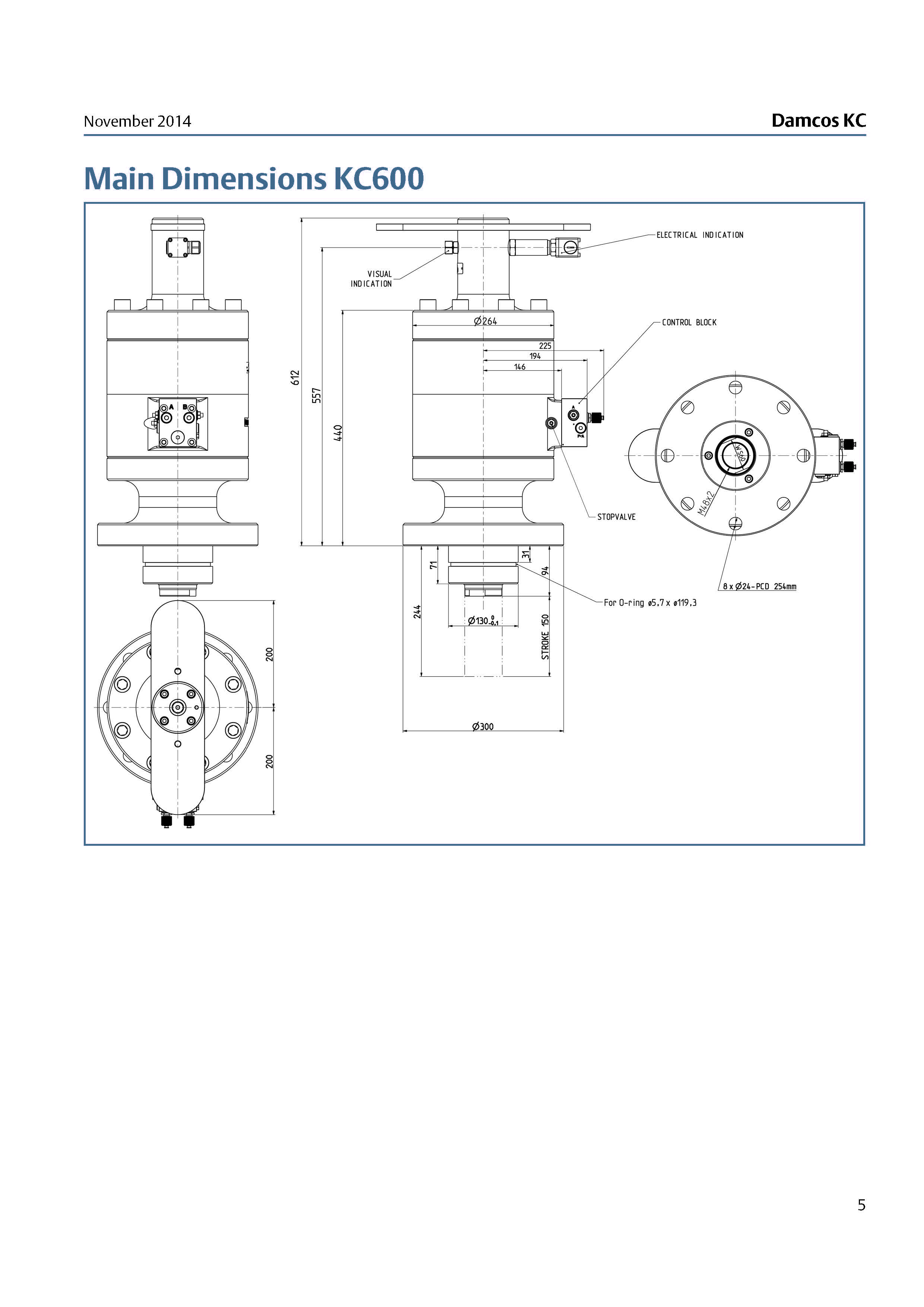 Hydraulic Linear Double Acting Actuator