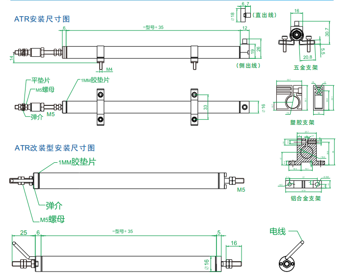 ATR系列微型鉸接式位移傳感器