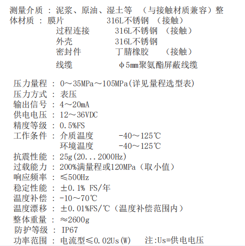 GPCY81系列压力变送器