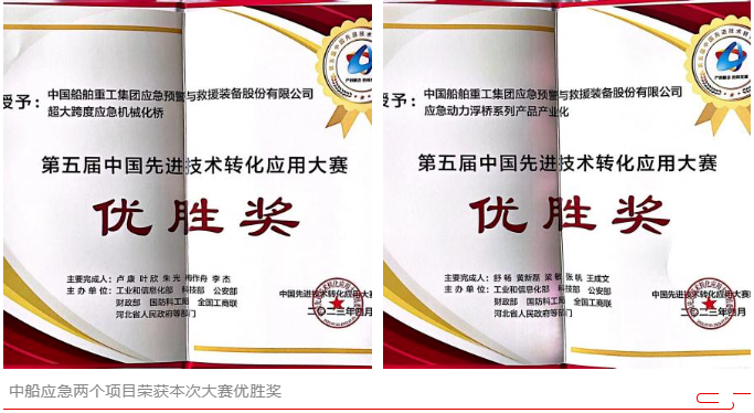 中船應急榮獲第五屆中國先進技術轉化應用大賽優勝獎