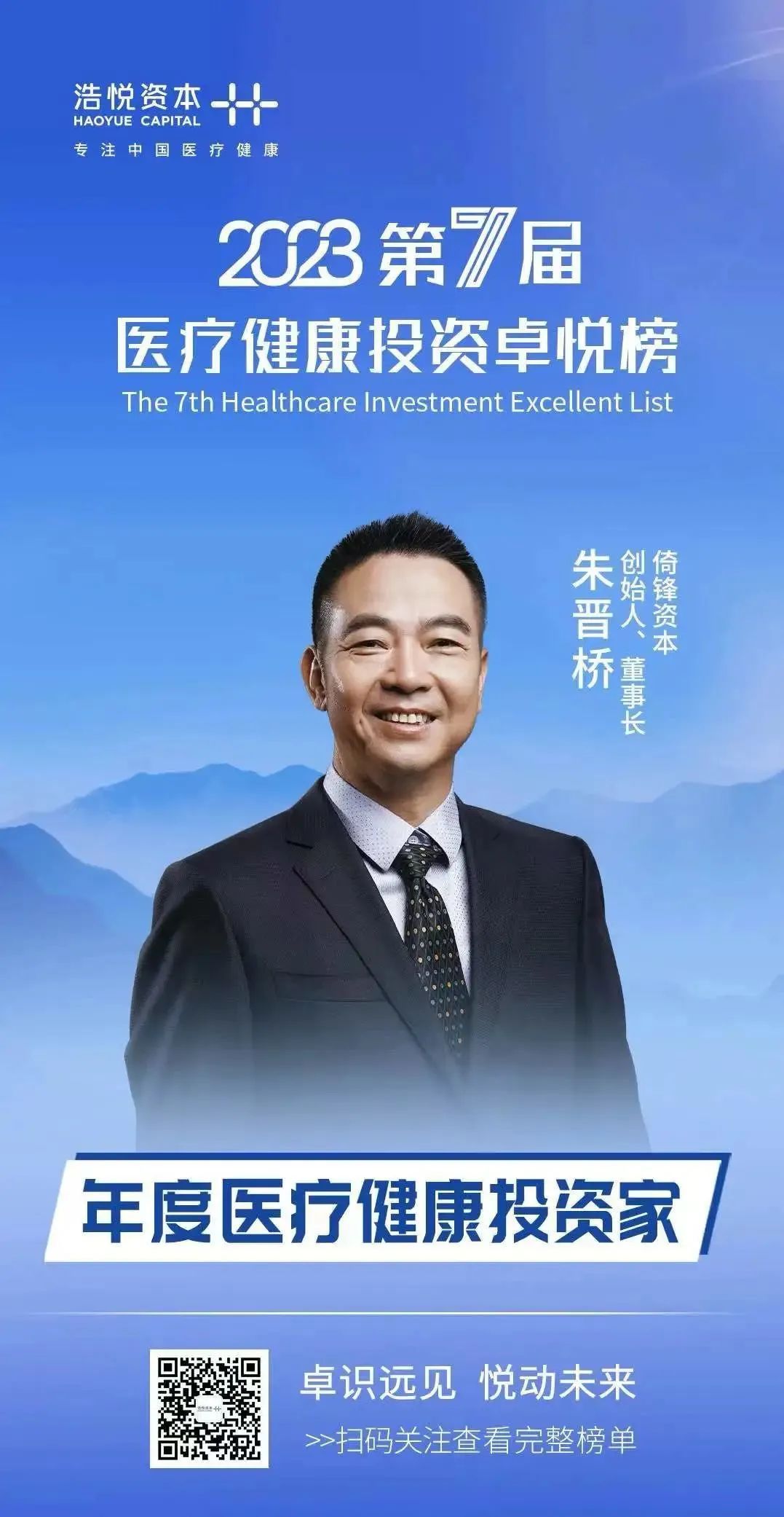 2023第七届医疗健康投资卓悦榜揭晓！