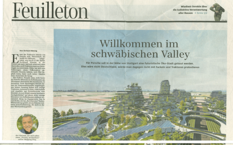 REPORT BY THE SÜDDEUTSCHE ZEITUNG ON THE NEW PROJECT BY FREY ARCHITECTS