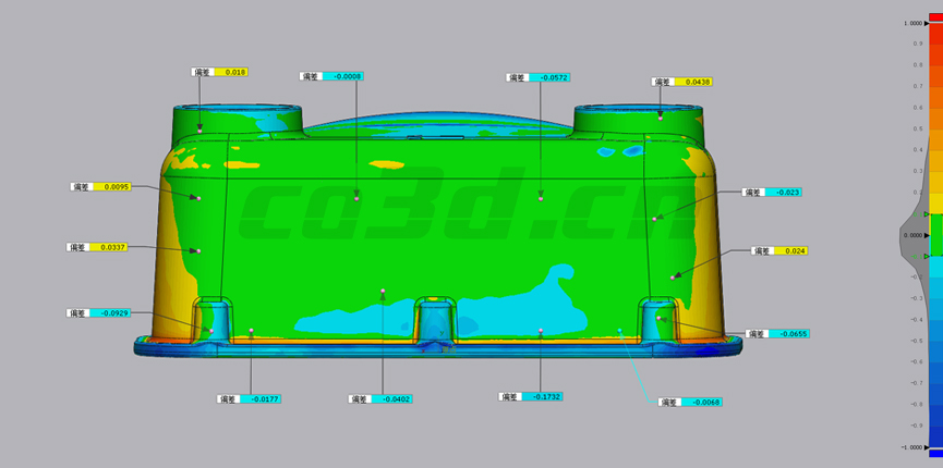 3D inspection of stove casting shell