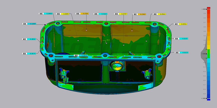 3D inspection of stove casting shell