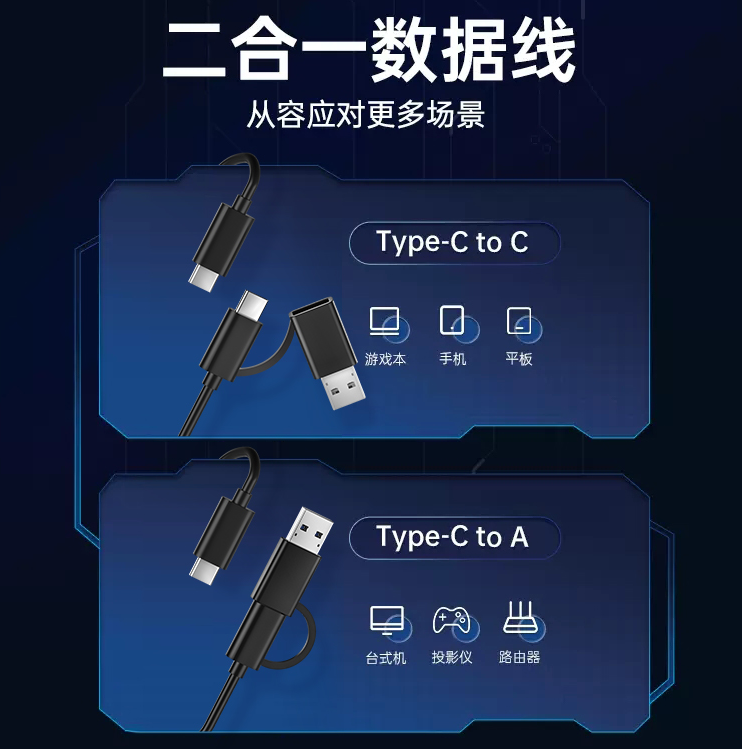 忆捷 SE260 NVME协议硬盘盒 带跑马灯