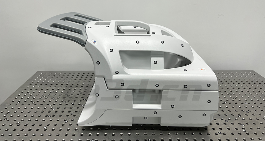 Nuclear magnetic resonance instrument shell scanning