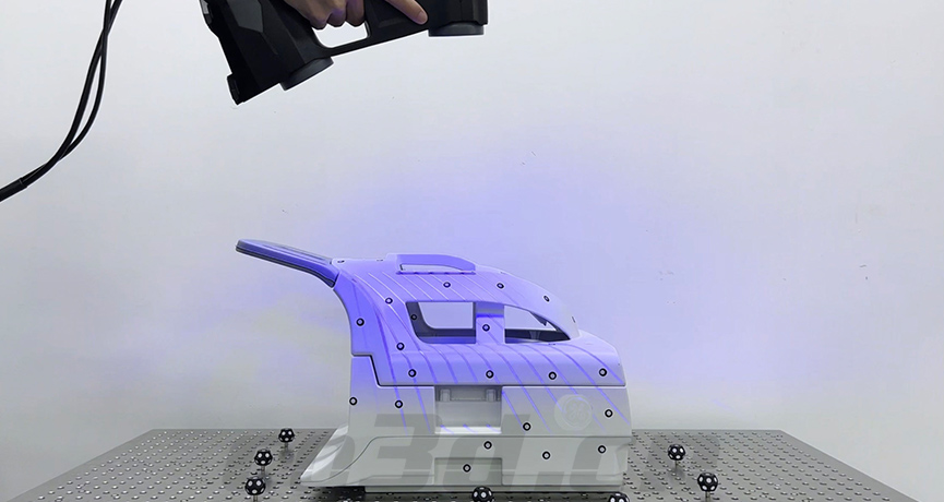 Nuclear magnetic resonance instrument shell scanning