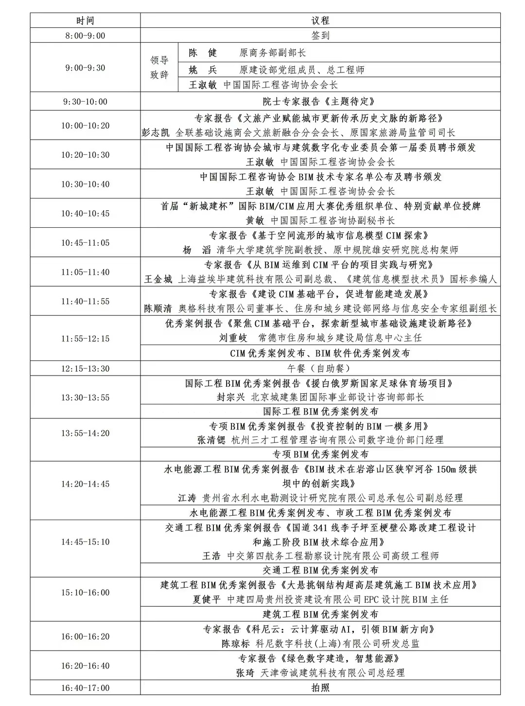 中国国际工程咨询协会 关于召开“首届新城建BIM/CIM发展大会”的补充通知 中国国际工程咨询协会 关于召开“首届新城建BIM/CIM发展大会”的补充通知