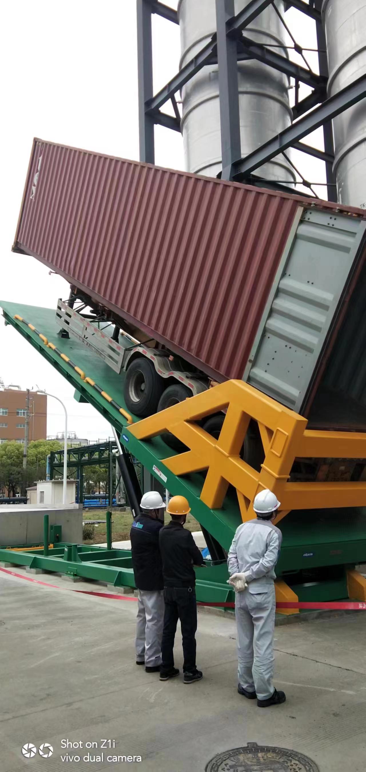 载重20吨，台面长12米宽3米，SOUTHWORTH定制款大型集装箱翻转台
