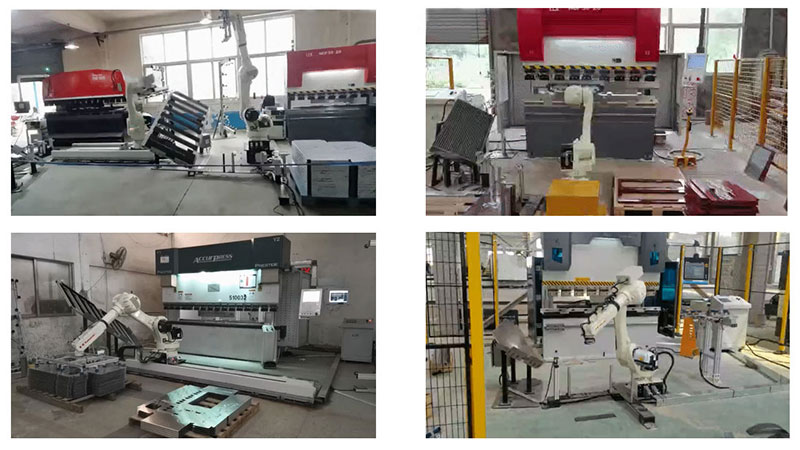 Sheet metal bending automation for mass production escort