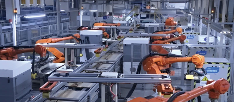 High-speed production line of sheet metal parts, helping automatic intelligent production