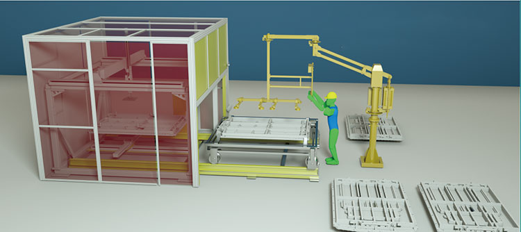 Battery tray detection equipment for new energy vehicles helps improve battery quality