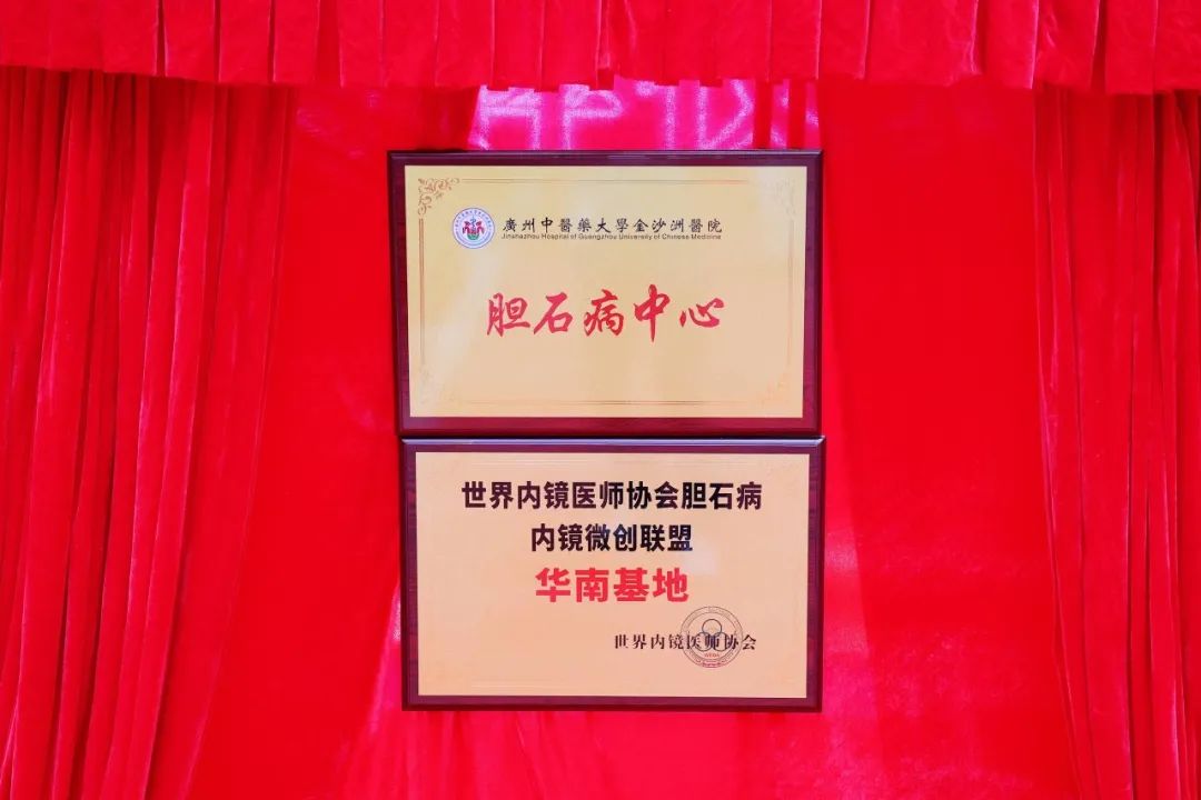 院内新闻|广州中医药大学金沙洲医院胆石病中心举行揭牌仪式