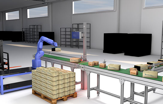 What are the advantages of the loading and unloading system of the visual guided robot?