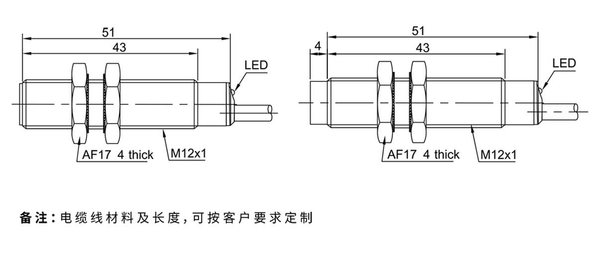 圆柱型接近开关