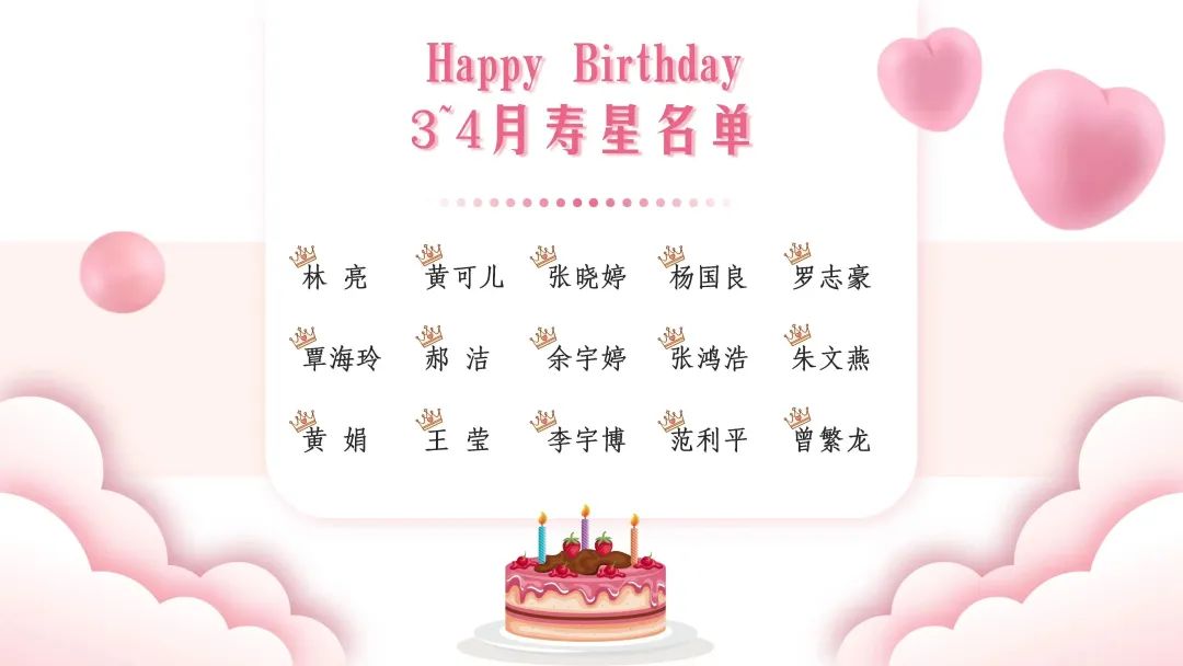 逢春暖，美好相伴｜洛亚携手迎接3~4月寿星生日会