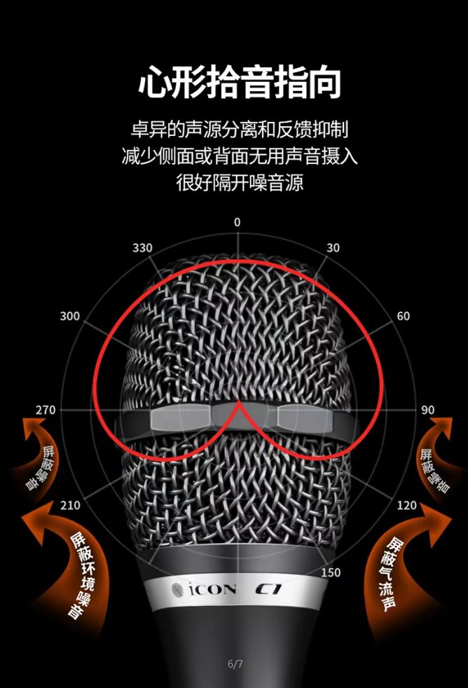 艾肯C1 48V手持电容麦