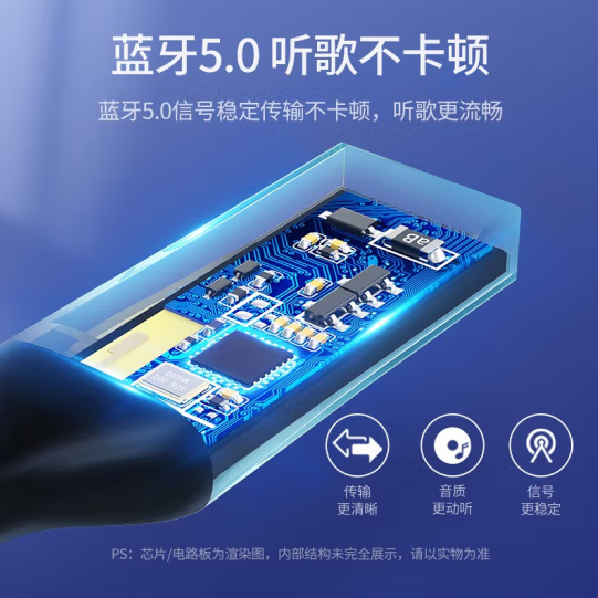 绿联70601AUX车载蓝牙接收器5.0版