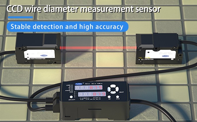 CCD wire diameter measurement sensor